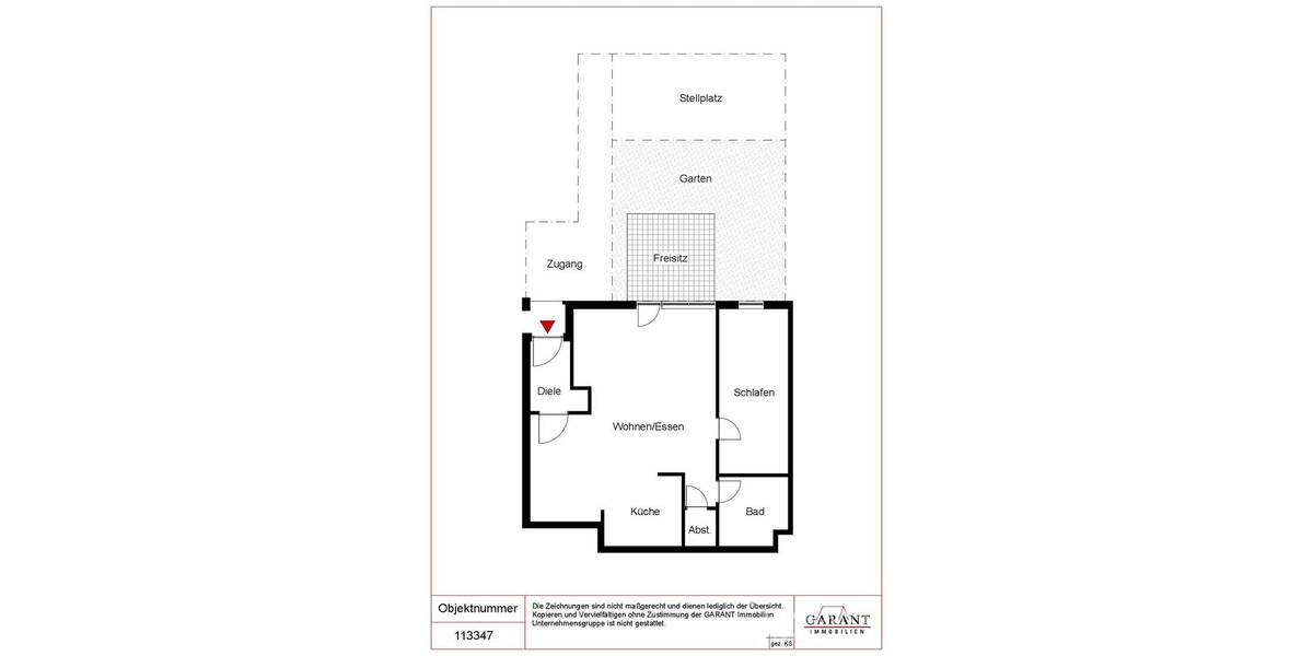 Etagenwohnung Tamm - 2 Zimmer, 48 m&sup2;, 142.500&euro; | Angebot:26193651