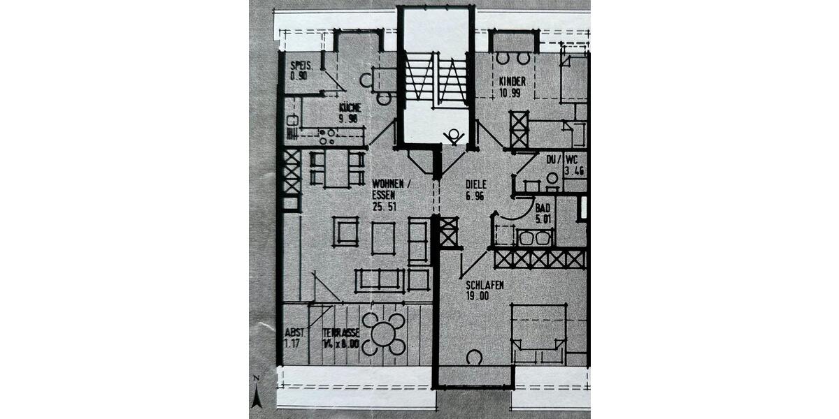 Etagenwohnung Heilbronn Horkheim - 3 Zimmer, 85 m&sup2;, 324.000&euro; | Angebot:26987316