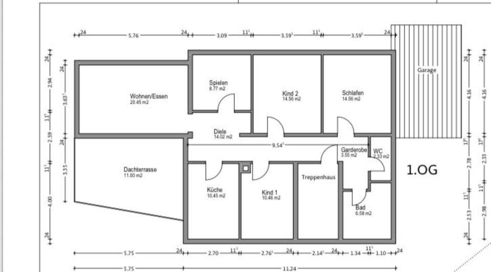 Familienfreundliche 5-Zimmer-Wohnung mit Balkon, Garten, Garage &