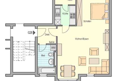 Wohnung Backnang - 1.5 Zimmer, 50 m&sup2;, 608&euro; | Angebot:27175326