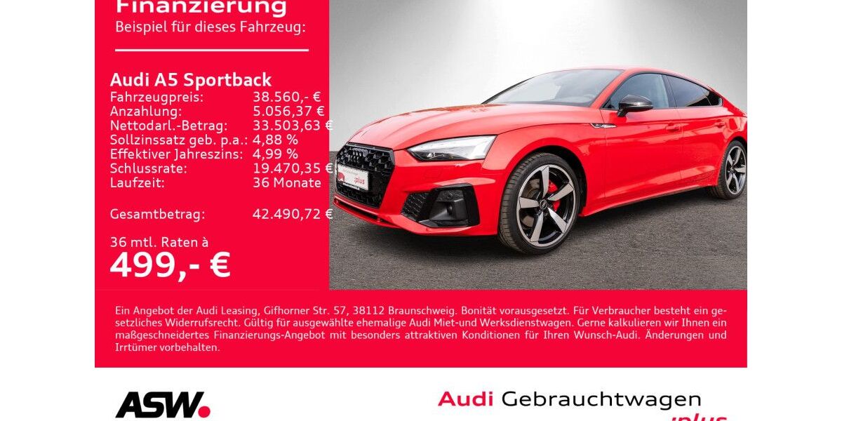 Audi A5 24.500 km 37.390 &euro; Heilbronn 74074