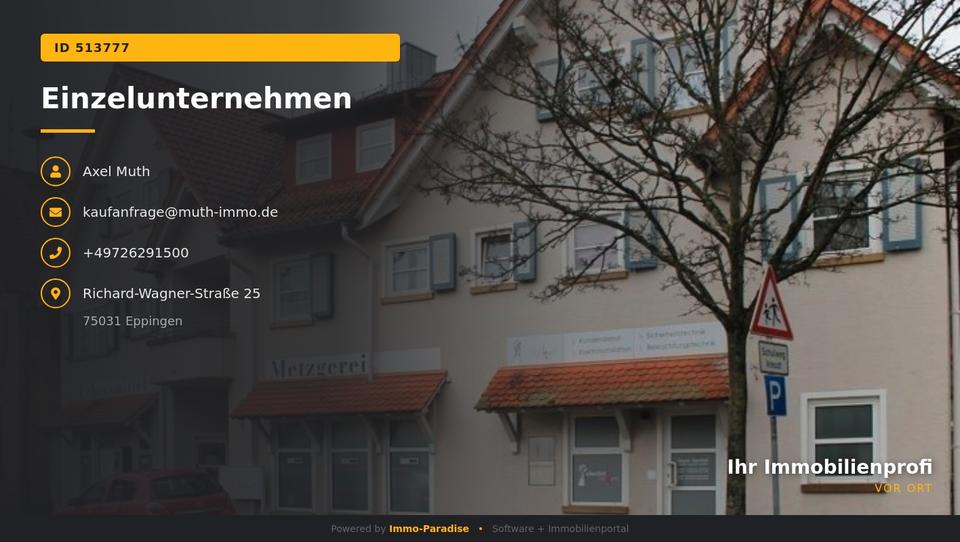Gewerbeobjekt Güglingen - 500&euro; | Angebot:26060618