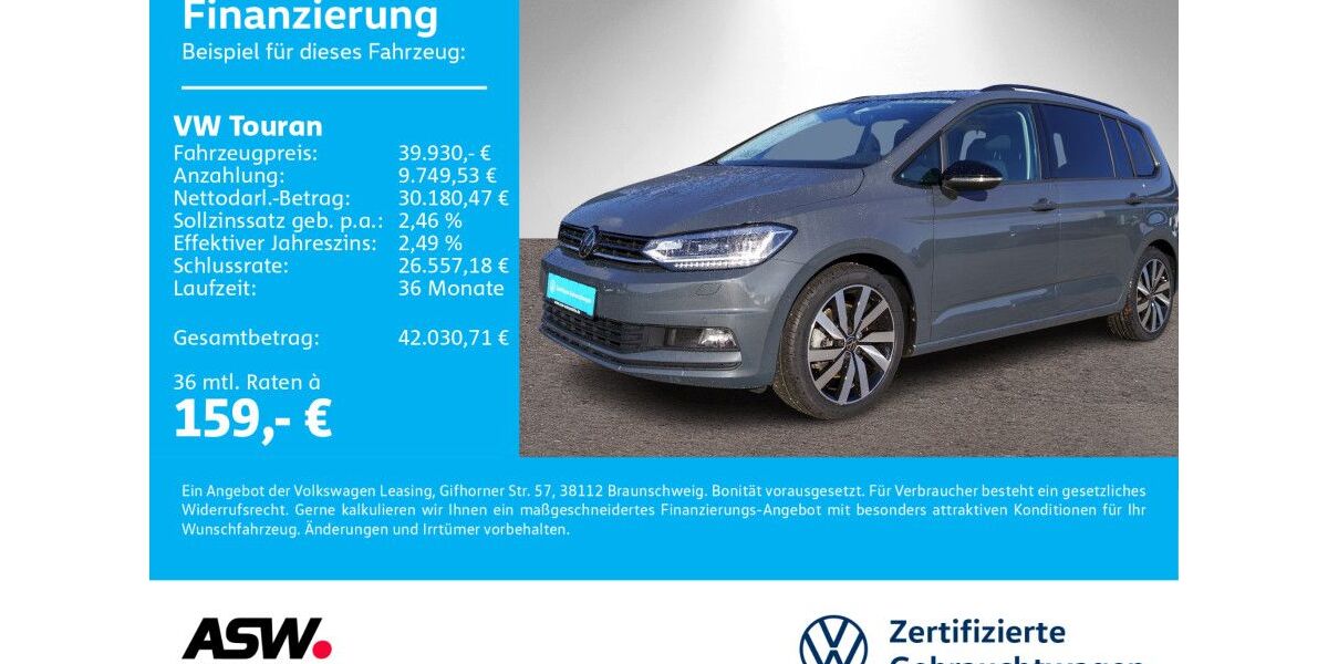 VW Touran 7.400 km 39.330 &euro; Neckarsulm 74172