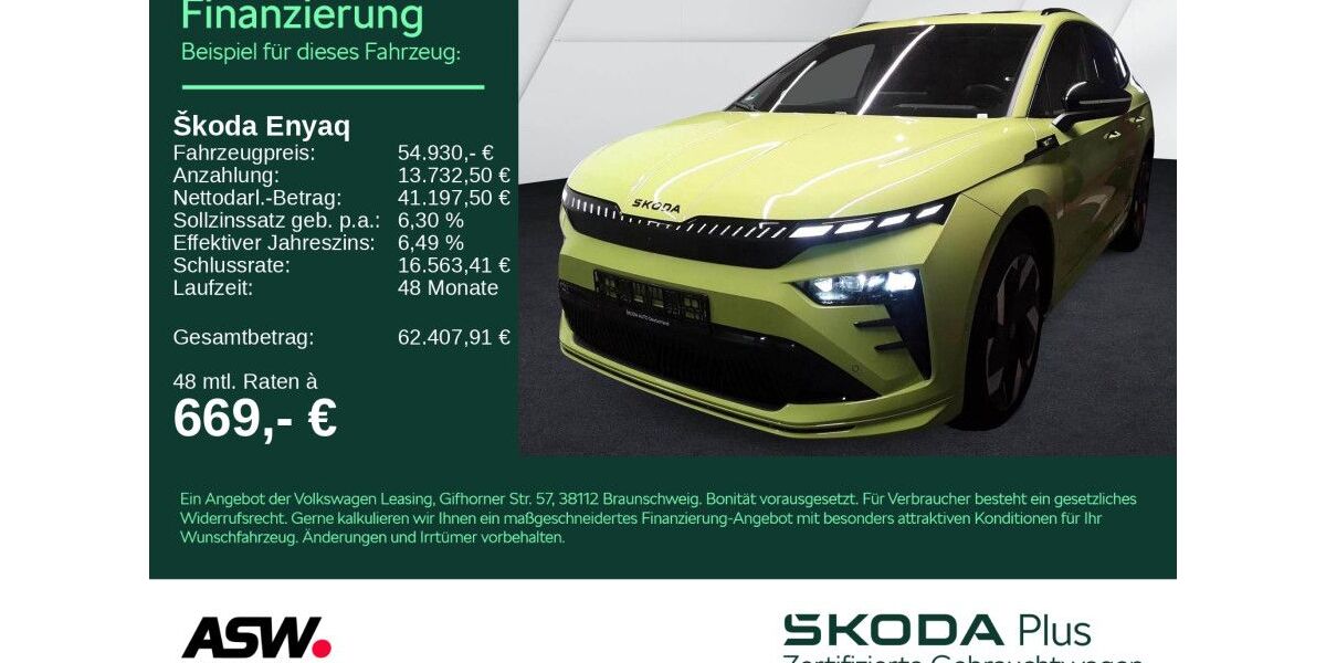 Skoda Enyaq 24.990 km 54.930 &euro; Bad Rappenau 74906