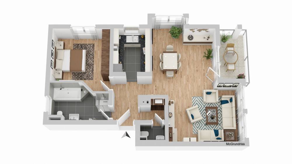 Etagenwohnung Bad Rappenau Babstadt - 2 Zimmer, 73 m&sup2;, 900&euro; | Angebot:26392380