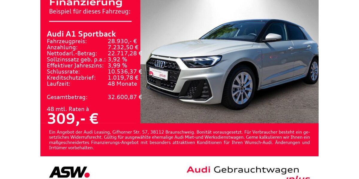 Audi A1 2.400 km 28.930 &euro; Heilbronn 74074