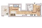 Stilvolle 1,5 Zimmer Neubauwohnung mit Terrasse & Dachterrasse 1.5 zimmer