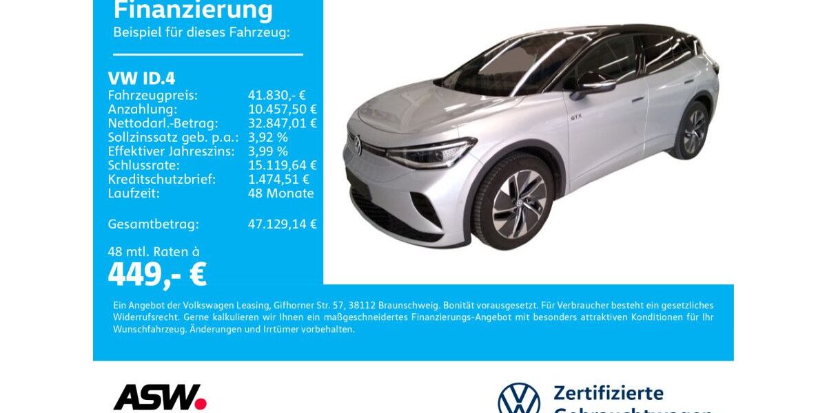 VW ID.4 14.990 km 41.830 &euro; Neckarsulm 74172