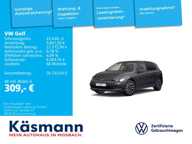 VW Golf 17.795 km 23.430 &euro; Mosbach 74821