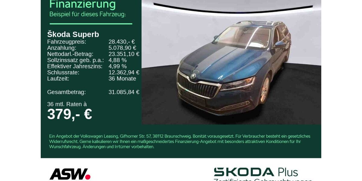 Skoda Superb 86.990 km 25.890 &euro; Sinsheim 74889