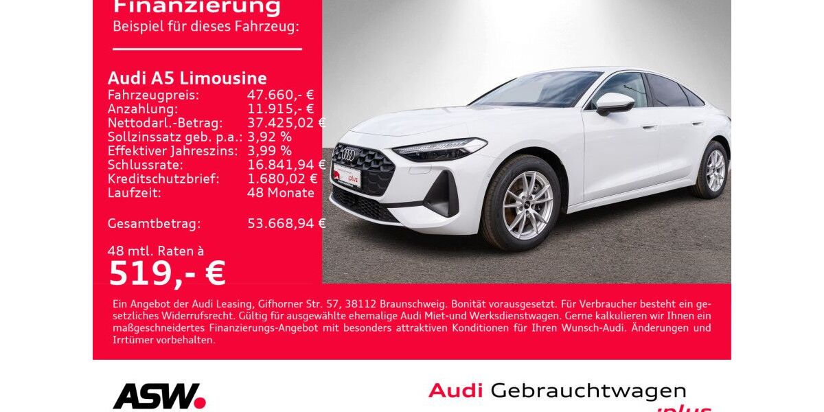 Audi A5 29.300 km 44.790 &euro; Heilbronn 74074