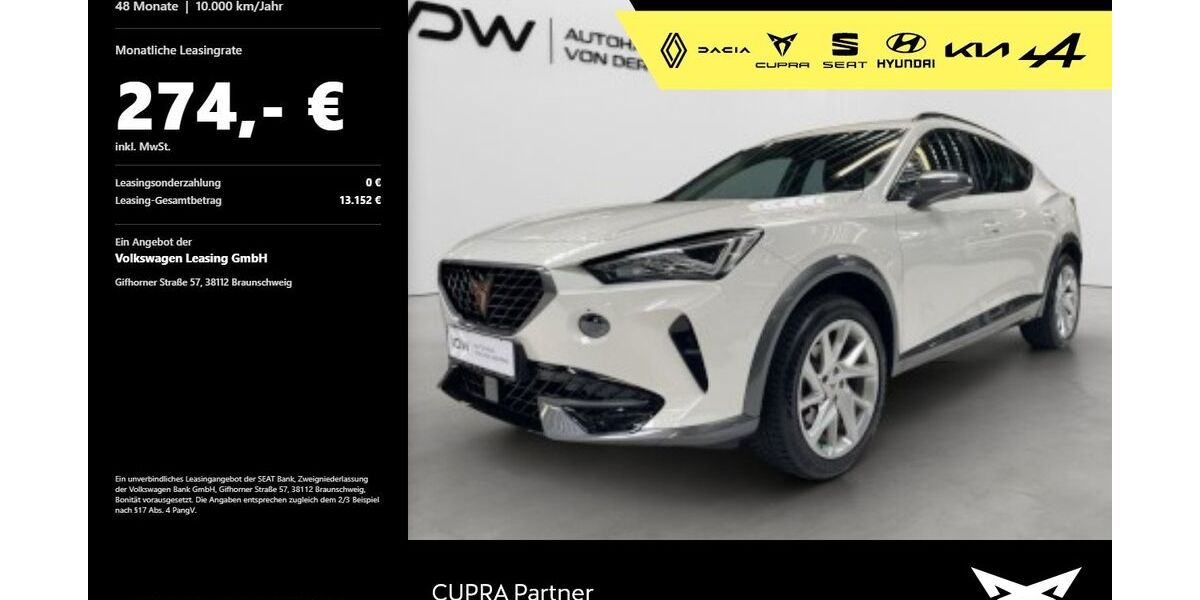 Cupra Formentor 55.800 km 21.480 &euro; Heilbronn 74076