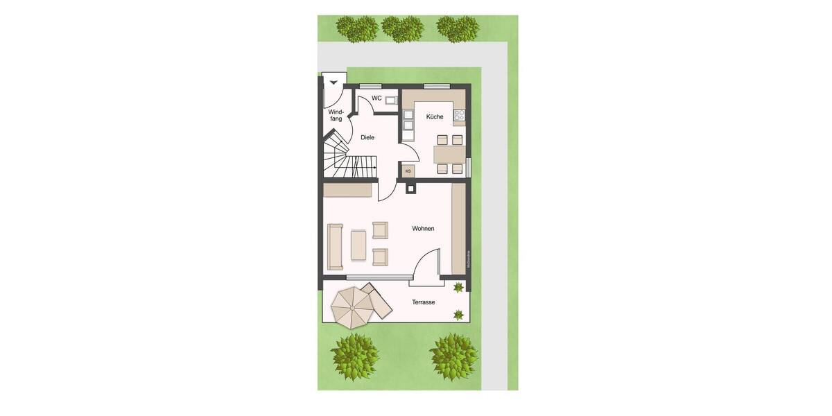 Reihenendhaus Pfedelbach - 5 Zimmer, 93 m&sup2;, 330.000&euro; | Angebot:26128490