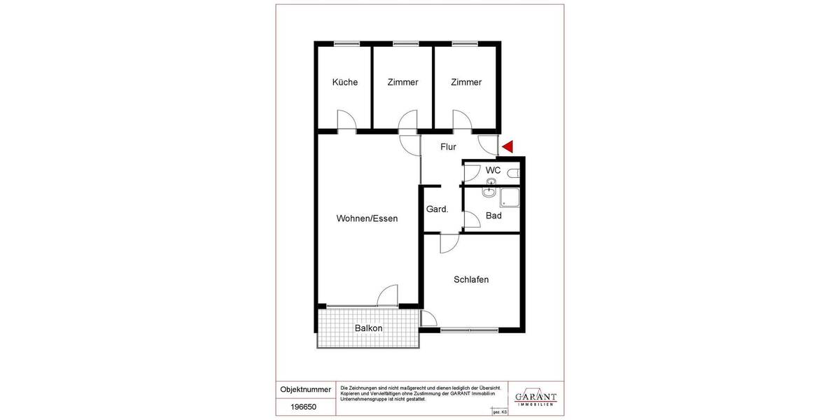 Etagenwohnung Bietigheim-Bissingen Bissingen - 4 Zimmer, 89 m&sup2;, 339.000&euro; | Angebot:26176760