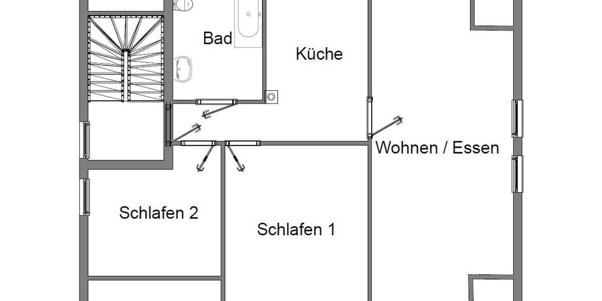 Ruhige 3Zi. DG-Etagenwohnung – 2 Jahre befristet zu vemieten 3 zimmer
