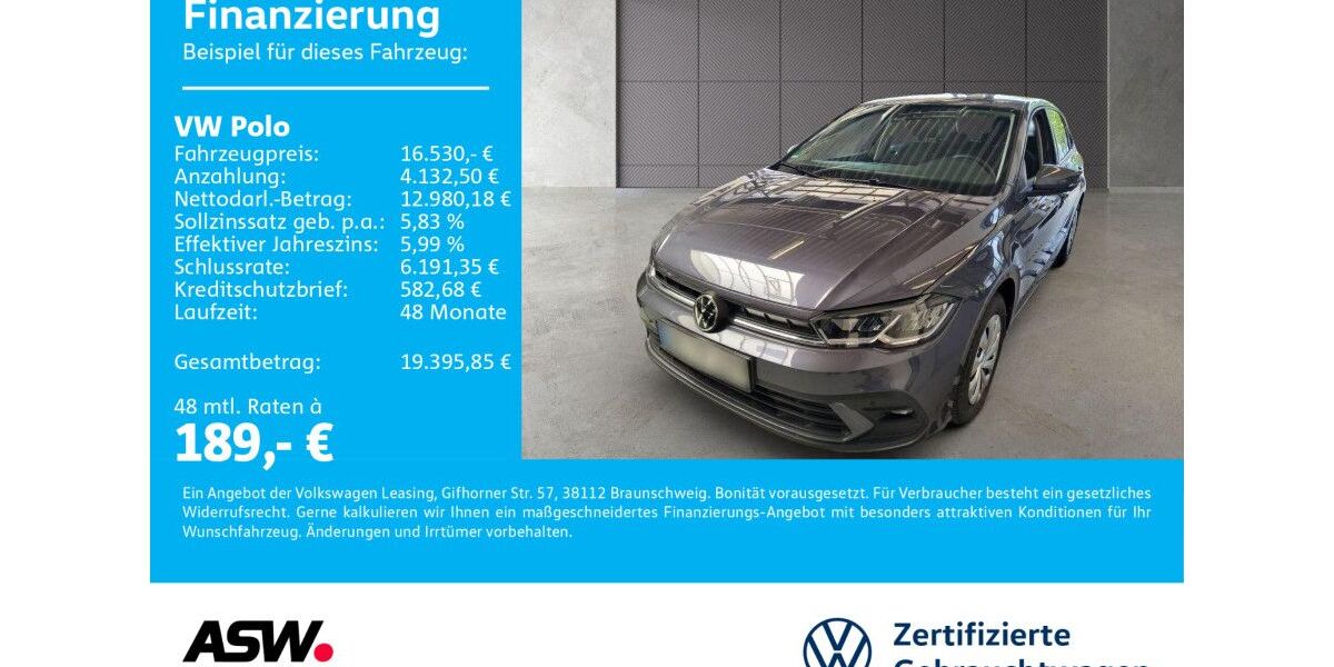 VW Polo 20.700 km 15.930 &euro; Neckarsulm 74172