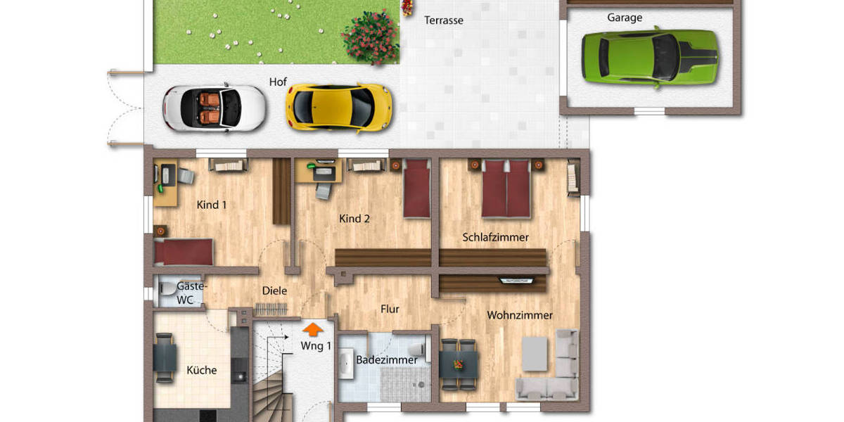 Etagenwohnung Offenau - 4 Zimmer, 82 m&sup2;, 269.000&euro; | Angebot:26695347