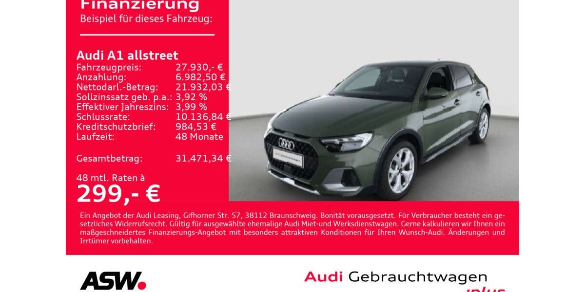 Audi A1 7.400 km 27.930 € Heilbronn 74074