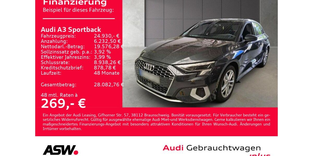 Audi A3 70.700 km 24.930 &euro; Heilbronn 74074