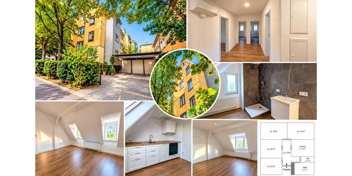 Dachgeschoßwohnung Ludwigsburg - 4 Zimmer, 97 m&sup2;, 1.315&euro; | Angebot:27608091