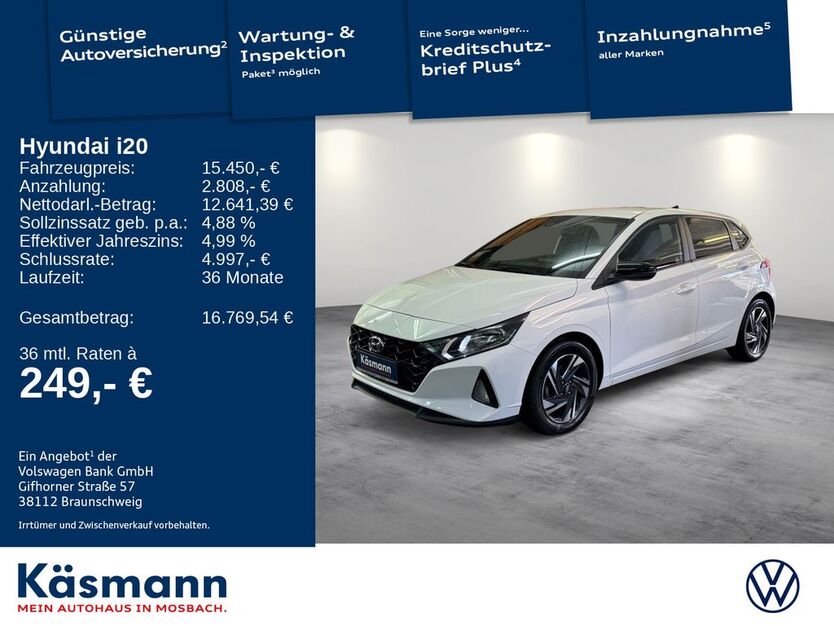 Hyundai i20 45.907 km 14.960 € Mosbach 74821