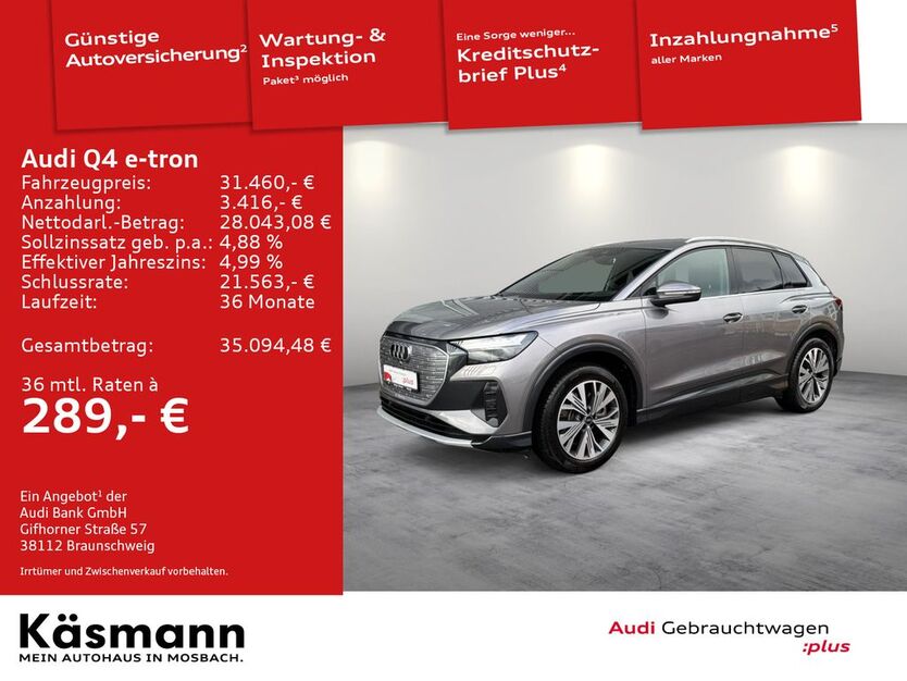Audi Q4 e-tron 39.922 km 29.880 € Mosbach 74821