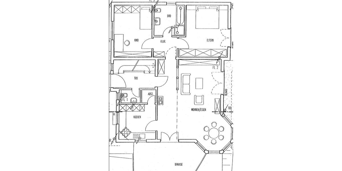 Erdgeschoßwohnung Großerlach - 3.5 Zimmer, 114 m&sup2;, 1.090&euro; | Angebot:27543106