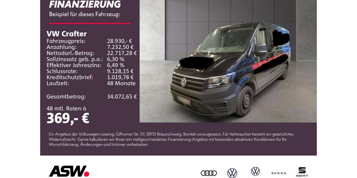 VW Crafter 49.700 km 28.930 &euro; Bad Rappenau 74906