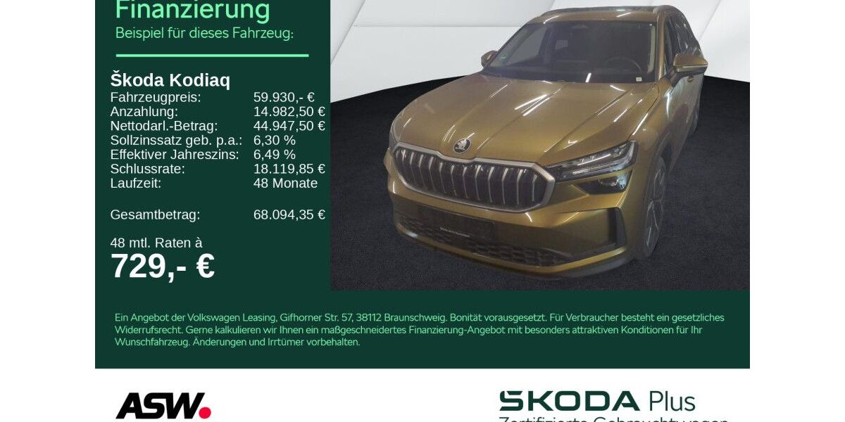 Skoda Kodiaq 7.990 km 59.930 € Heilbronn 74076