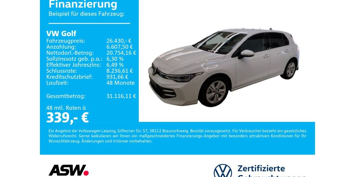VW Golf 3.300 km 26.430 &euro; Bad Rappenau 74906
