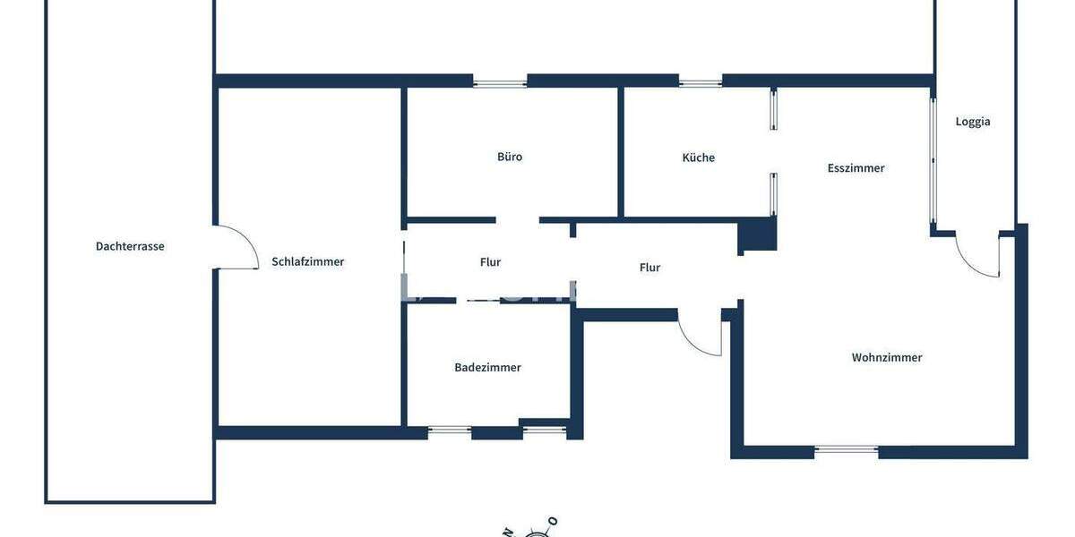 Modern wohnen über den Dächern: Dachgeschosswohnung mit Dachterrasse und Loggia in Bretzfeld 3 zimmer