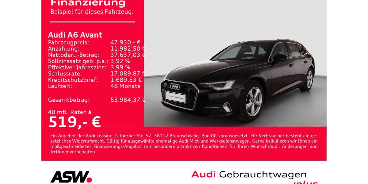 Audi A6 20.300 km 47.930 € Heilbronn 74074