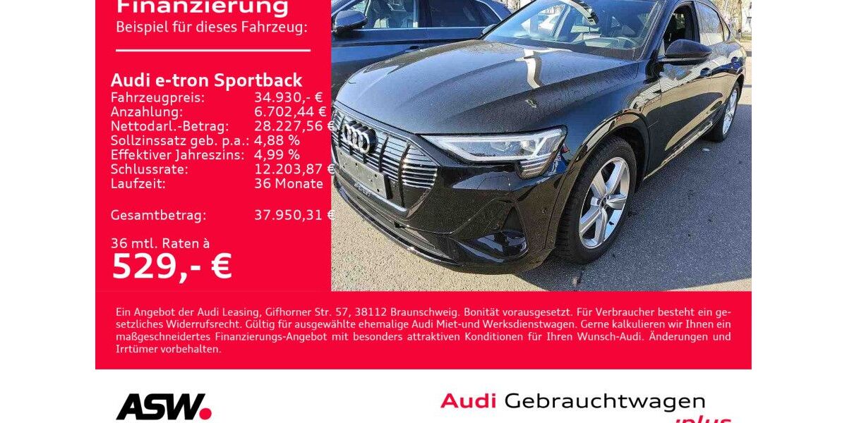 Audi e-tron 73.800 km 33.730 &euro; Heilbronn 74074