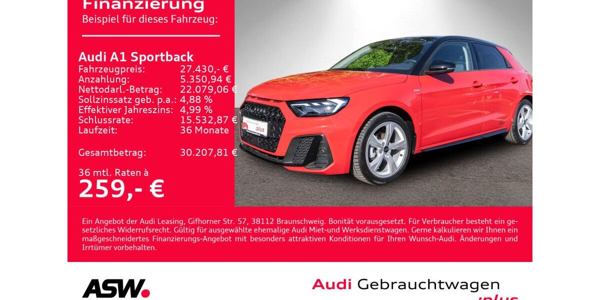 Audi A1 2.800 km 26.760 &euro; Heilbronn 74074