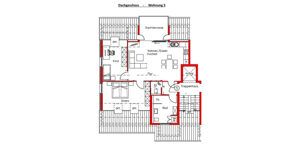 Dachgeschoßwohnung Sinsheim - 3 Zimmer, 87 m&sup2;, 419.000&euro; | Angebot:24788390