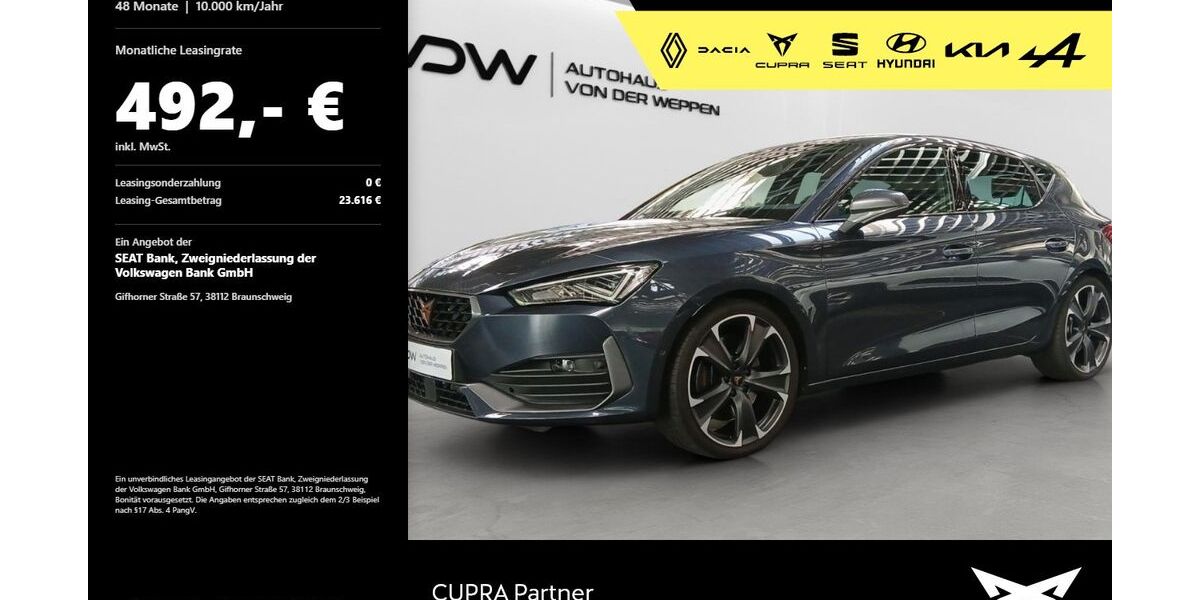 Cupra Leon 20.100 km 32.480 &euro; Heilbronn 74076