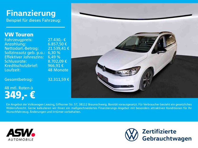 VW Touran 64.500 km 27.430 € Bad Rappenau 74906