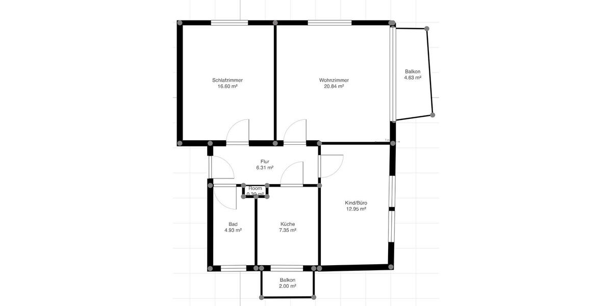 Etagenwohnung Heilbronn Kernstadt - 3 Zimmer, 70 m&sup2;, 259.000&euro; | Angebot:26069540