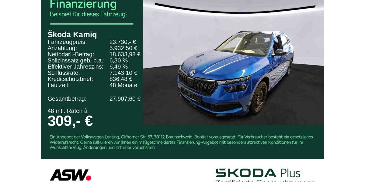 Skoda Kamiq 25.800 km 23.730 &euro; Bad Rappenau 74906