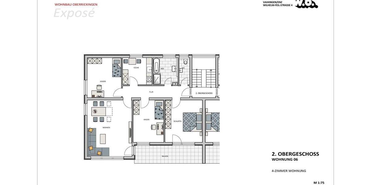 Attraktive 4-Zimmer-Wohnung mit hervorragender Anbindung 4 zimmer