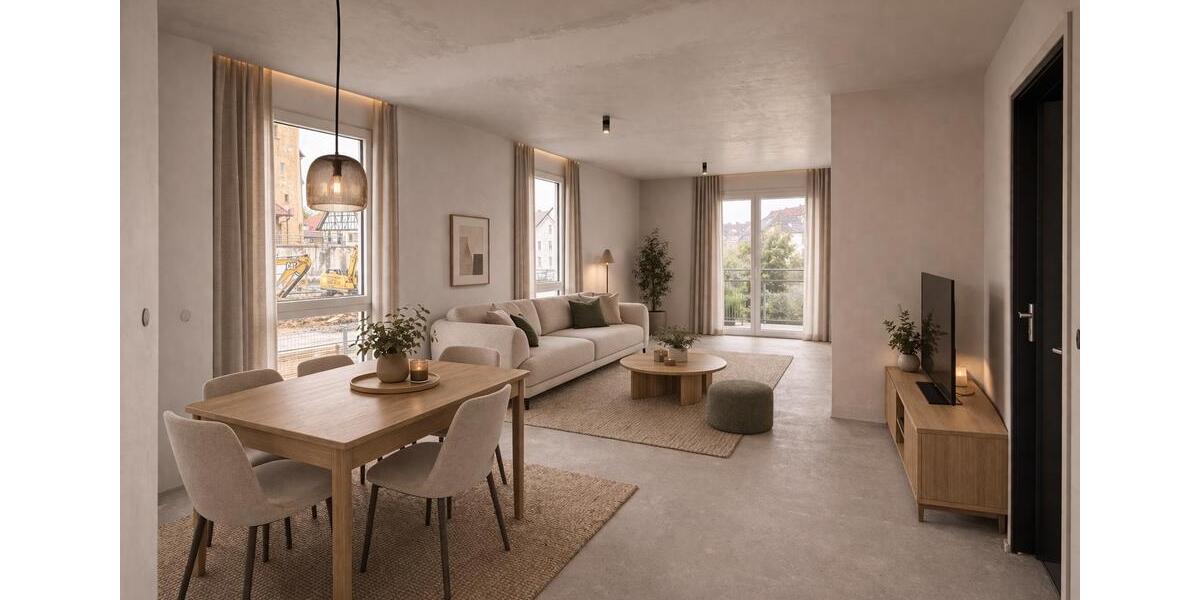 Etagenwohnung Bad Friedrichshall - 2 Zimmer, 52 m&sup2;, 1.250&euro; | Angebot:26323338