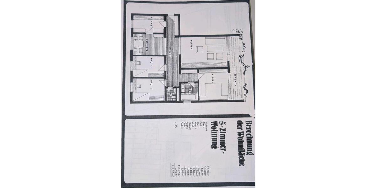 Etagenwohnung Sinsheim - 4.5 Zimmer, 111 m&sup2;, 349.000&euro; | Angebot:25422594