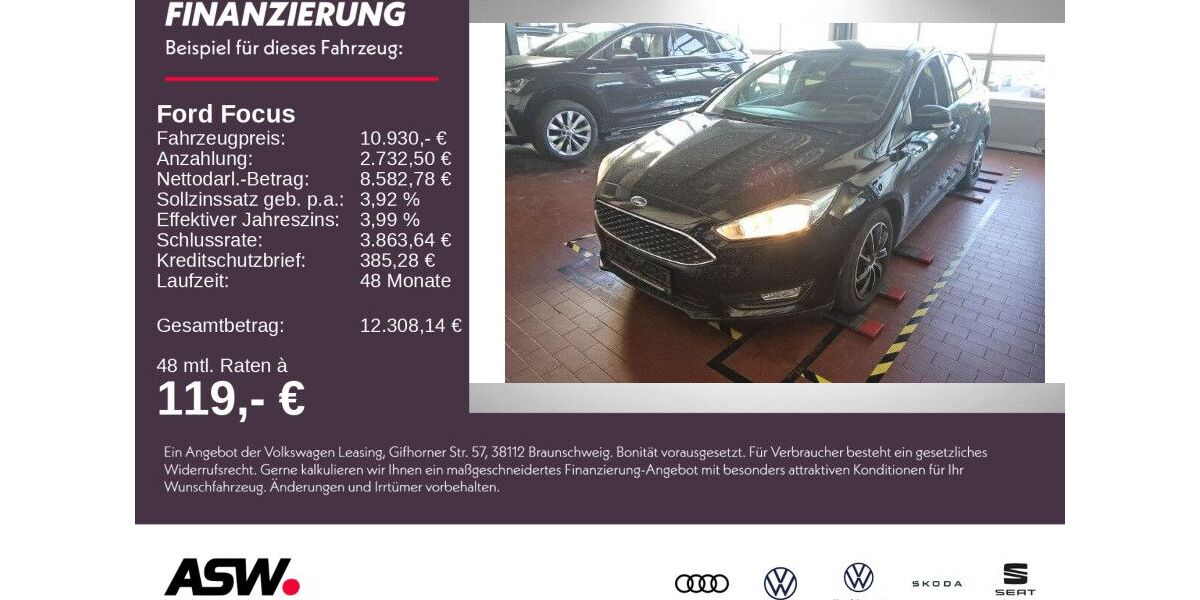 Ford Focus 40.500 km 10.930 &euro; Weinsberg 74189
