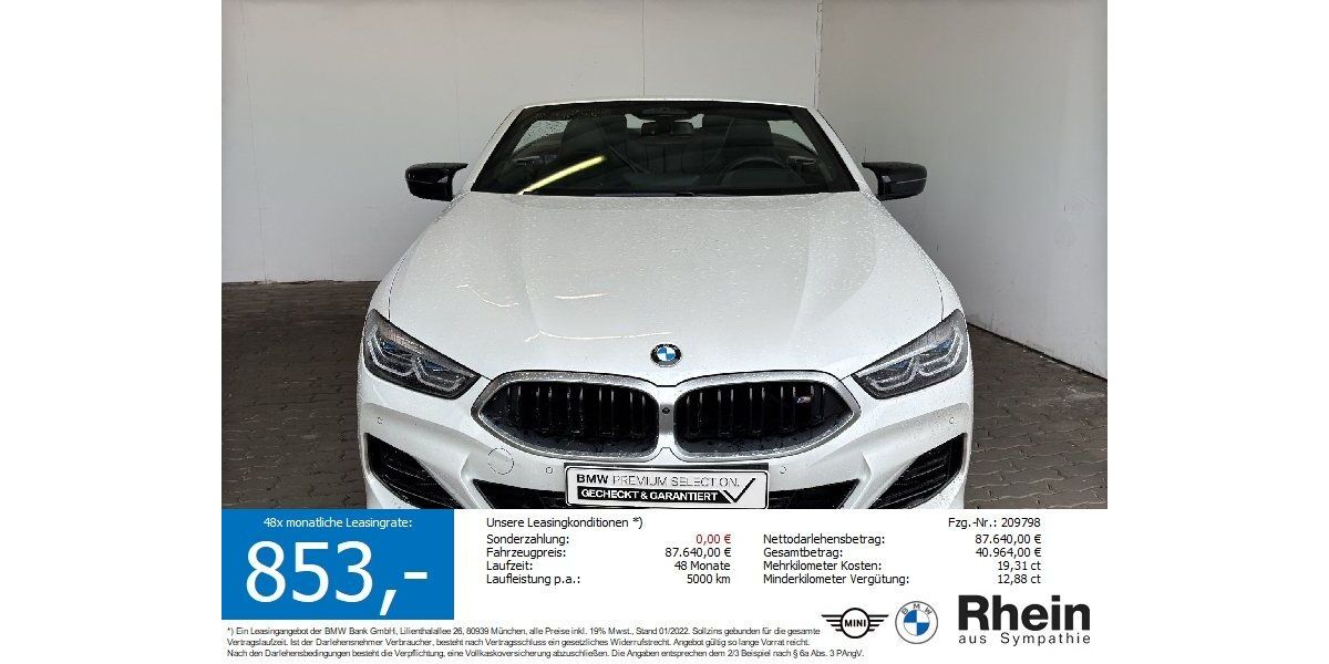 BMW M850 23.024 km 86.490 &euro; Heilbronn 74076