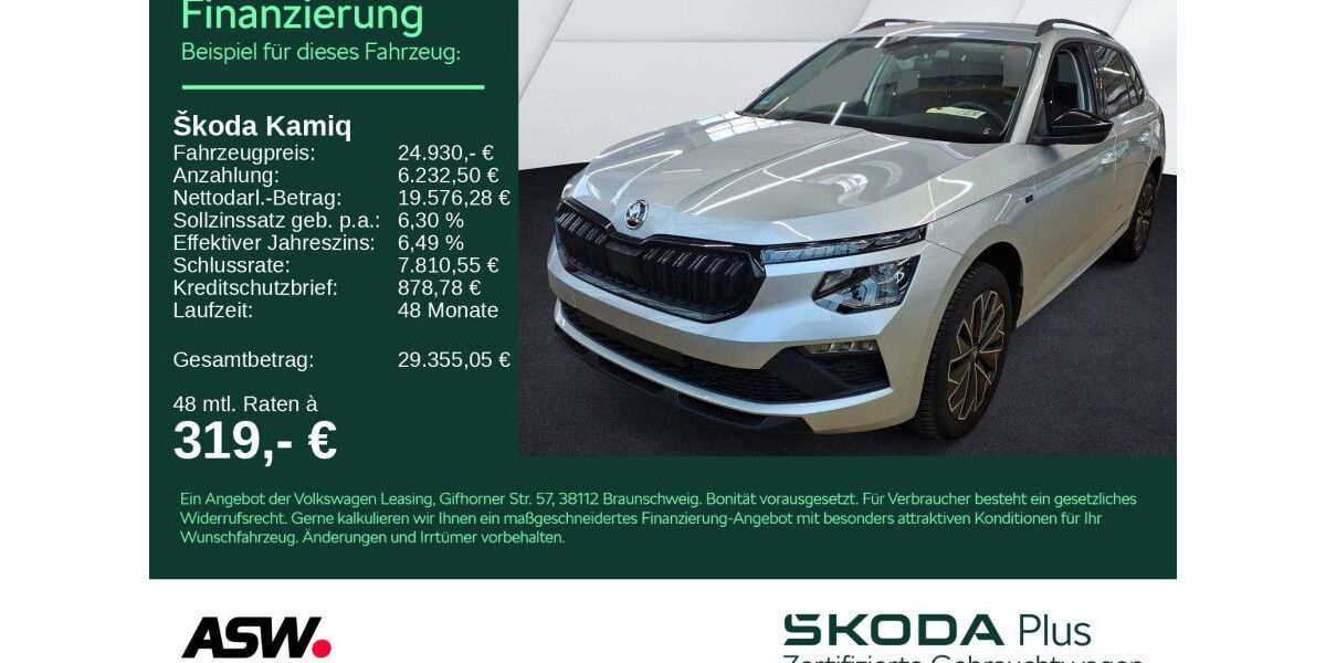 Skoda Kamiq 18.400 km 24.930 &euro; Heilbronn 74076