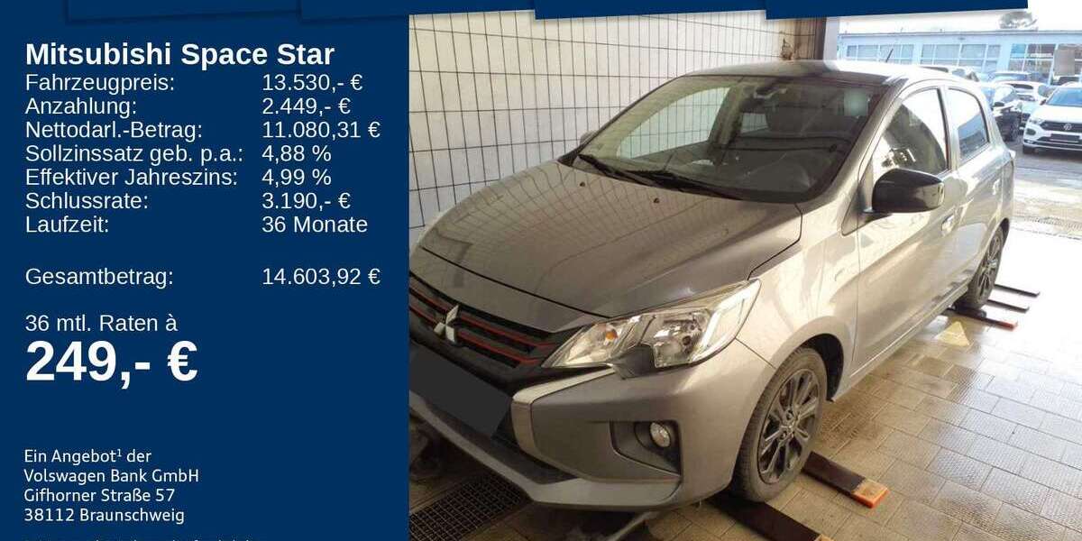 Mitsubishi Space Star 50.368 km 13.530 € Mosbach 74821