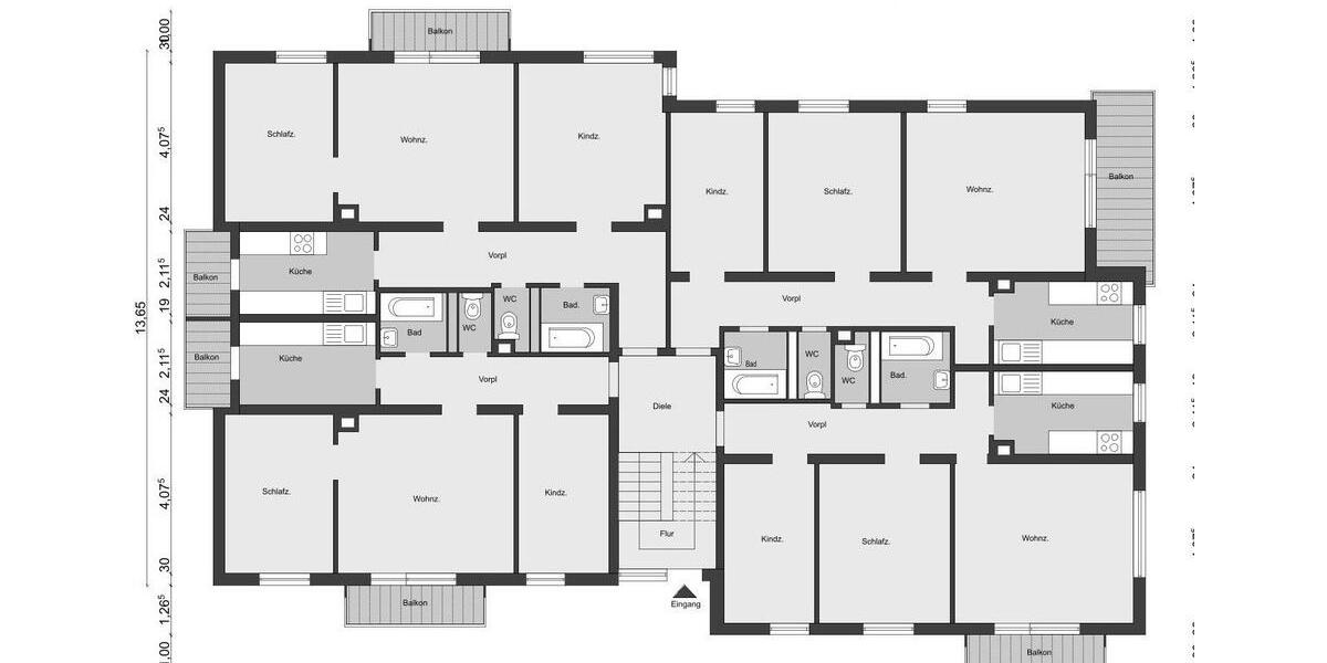 Erdgeschoßwohnung Bad Wimpfen - 3 Zimmer, 65 m&sup2;, 900&euro; | Angebot:27540341