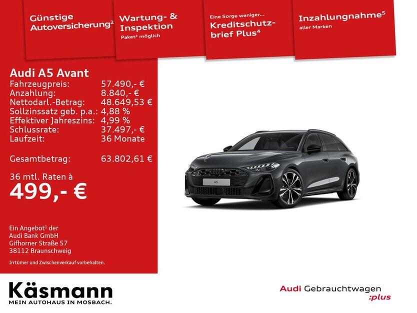 Audi A5 18.750 km 57.490 € Mosbach 74821