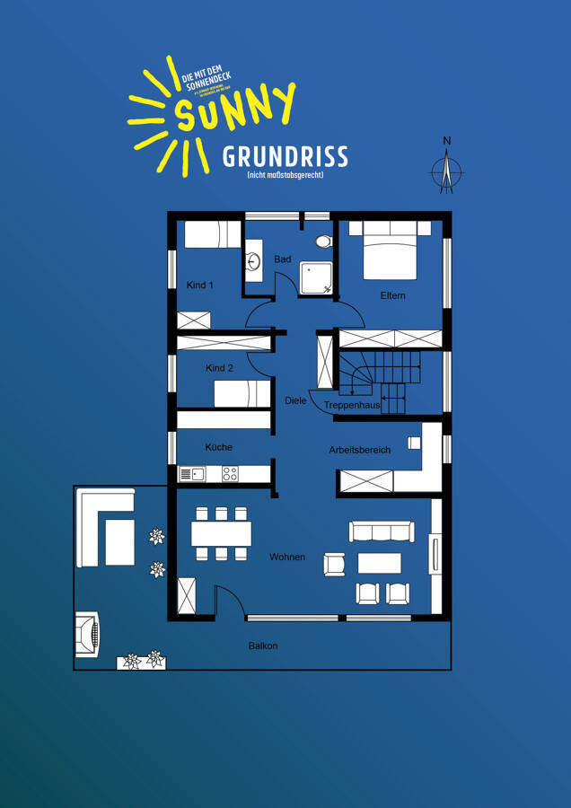 Sonnige 4,5-Zimmer-Wohnung in Freiberg am Neckar 4 zimmer