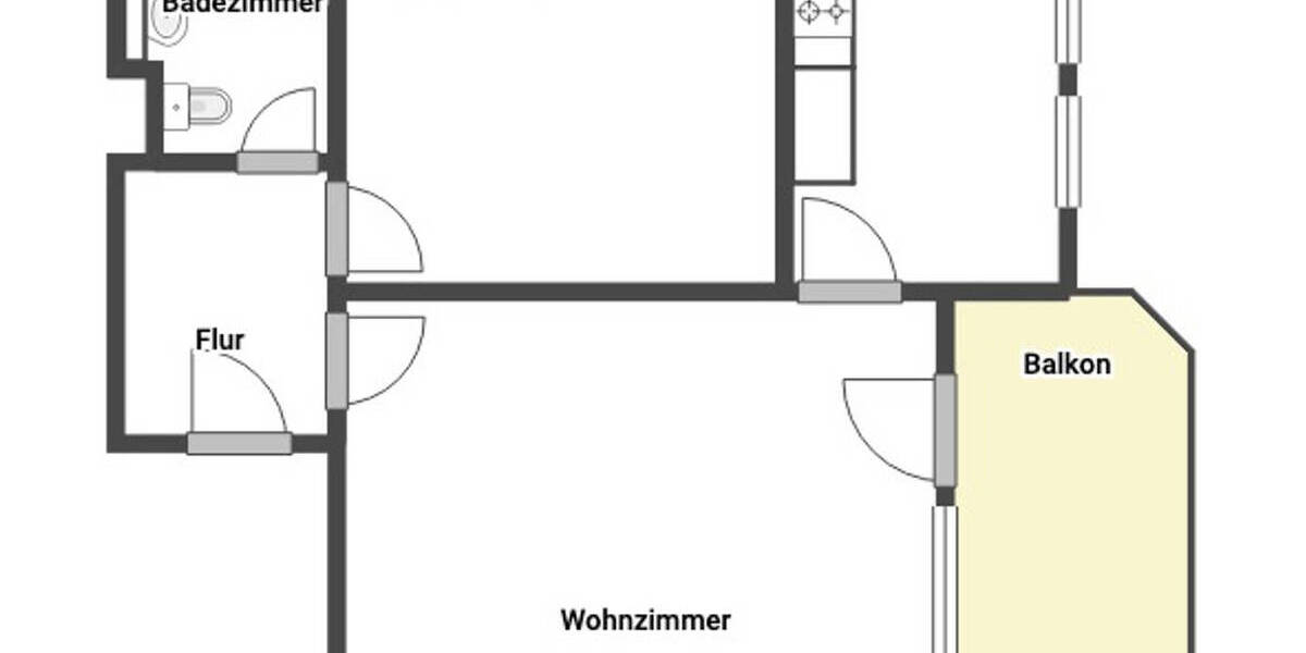 Etagenwohnung Ludwigsburg Mitte - 2 Zimmer, 52 m&sup2;, 224.000&euro; | Angebot:26879632